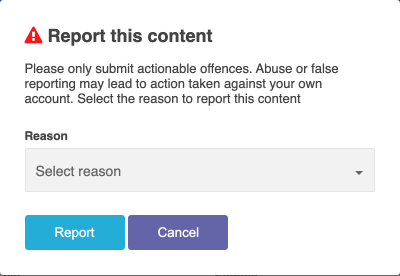 report reason